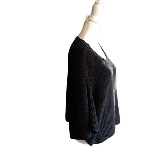 Free People Black Cotton/ acrylic sweater. Size xs - Picture 4 of 5